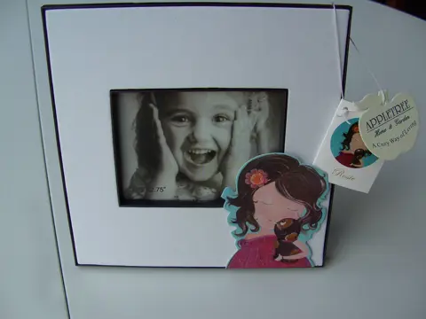 FOTOLIJSTJE MEIDENKAMER ROSIE 16,5X16,5 CM Appletree NIEUW