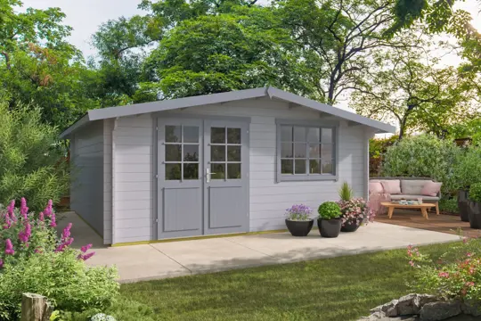 Blokhut - Tuinhuis Toledo | 34 mm | vuren onbehandeld