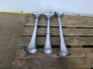 Truck Hoorns RVS Set Luchthoorns / Truck Hoorns – 3 Stuks – RVS – Lucht Hoorns – Truck / Trailer -  