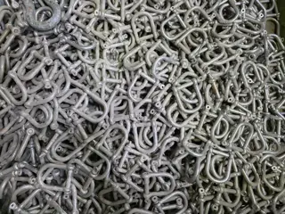 D-sluitingen harpsluitingen (shackles) Partij D-Sluitingen / Harpsluitingen – Verzinkt Staal – Diver