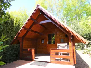 Blokhut/lodge te koop zonder staanplaats