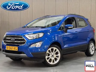Ford EcoSport 125pk Titanium Climat Cruise Half Leer Apple Carplay Parkeersensor Reservewiel Dealero