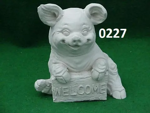 Welcome varken leuk voor bij de deur te zetten. nr 0227.