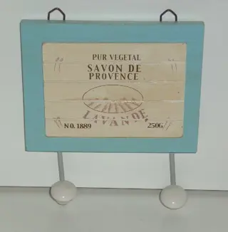 KAPSTOK/ HANDDOEKREK OLD LOOK SAVON 6 stuks Blauw Appletree NIEUW