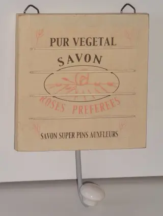 KAPSTOK/ HANDDOEKREK OLD LOOK SAVON 6 stuks Roze Appletree NIEUW