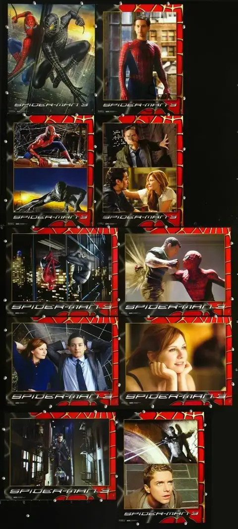 SPIDER - MAN 3 USA lobbycard set.