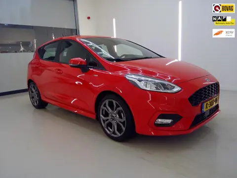 Ford Fiesta 1.0 EcoBoost 125 PK Hybrid ST-Line X+Led+navigatie+17"lmv +Parkeer-Hulp= SUPER PRIJS