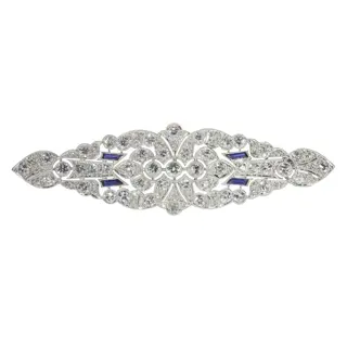 1930s Jewelry Masterpiece: The Art Deco Platinum Brooch