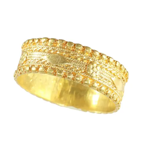 Antique 18K Gold Baroque Wedding Band, Circa 1700  A Timeless Symbol of Love