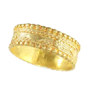 Antique 18K Gold Baroque Wedding Band, Circa 1700  A Timeless Symbol of Love