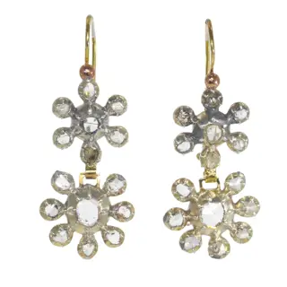 Elegance from the Past: Grand Victorian Diamond Earrings