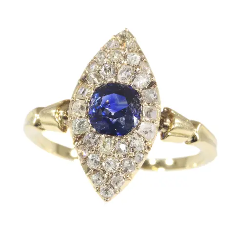 Antique Allure: A Sapphire Engagement Ring from the 1840s