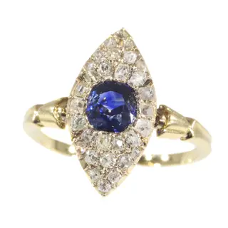 Antique Allure: A Sapphire Engagement Ring from the 1840s