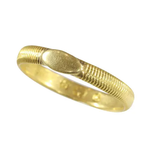 18K Gold Wedding Band, circa 1700  A Ring with a Rich Past and Future Promise