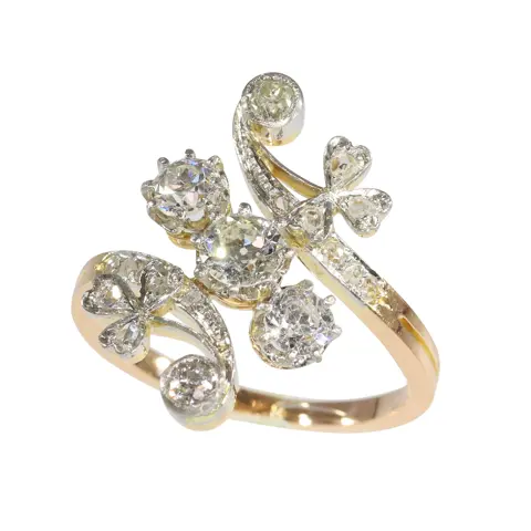 Era of Romance: The Vintage Belle Époque Diamond Ring