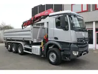 Mercedes-Benz Arocs 3643 | 8X4 Tridem | 3 Side Tipper | Fassi F235A | Remote Control | 373120Km | 20