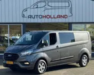 FORD TRANSIT CUSTOM 2.0 TDCI 96KW 131PK DC DUBBELE CABINE L2H1 EURO 6 AIRCO/ CRUISE CONTROL/ NAVI/ CAMEREA/ 100% DEALERONDERHOUDEN