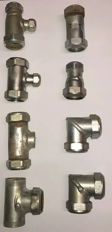 CV Knelfittingen Bonfix e.d. 15mm, 22 mm en 28 mm.