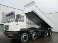 MAN F2000 35-364 , Manual , 8x4 , 3 way tipper , Spring suspension