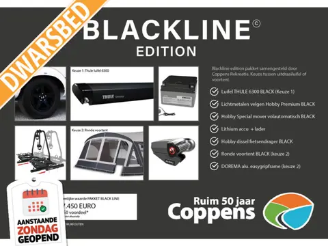 Hobby On Tour 390 SF 2026 BLACKLINE ACTIE!!!!