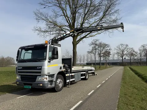 DAF CF75.250 oprijwagen hiab 102 kraan 2002 APK 9-26 455dkm ZEER NET