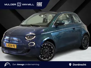 Fiat 500C La Prima 42kWh 118pk | LEDER | CAMERA | KEYLESS | APPLE CARPLAY / ANDROID AUTO | OPEN DAK 