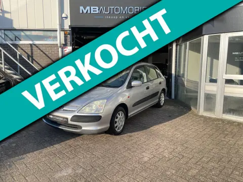 Honda Civic 1.4i LS-5 Deurs/Airco/NAP/APK/Zilver-grijs/Trekhaak!