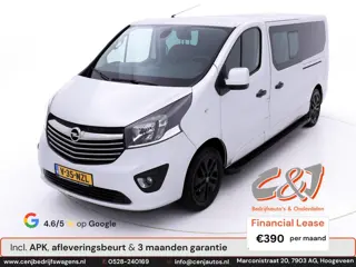 Opel Vivaro 1.6 CDTI L2H1 DC Sport EcoFlex airco, cruise, luxe, stoelverwarming, keyless lease €390 