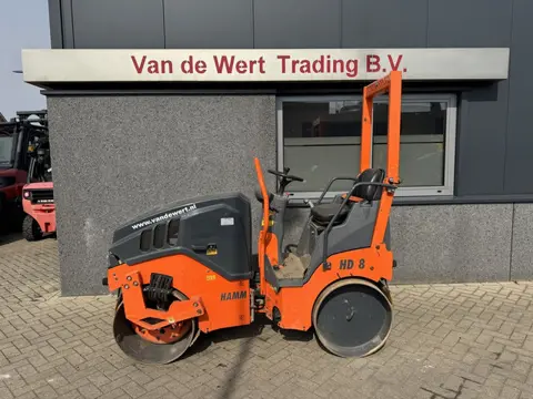 Hamm HD 8 VV Trilwals / Road Roller / Tandemwalze 2015 Kubota Diesel