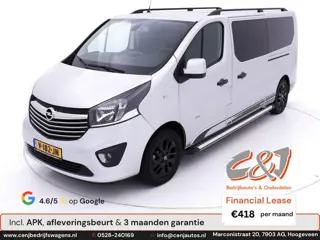 Opel Vivaro 1.6 CDTI L2H1 Dubbele Cabine innovation #136 ecc leder luxe lease 418,- p/md