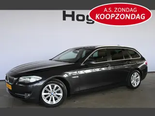 BMW 5 Serie Touring 520d High Executive Clima Navigatie Cruise Control Leder Rijklaarprijs! Inruil M