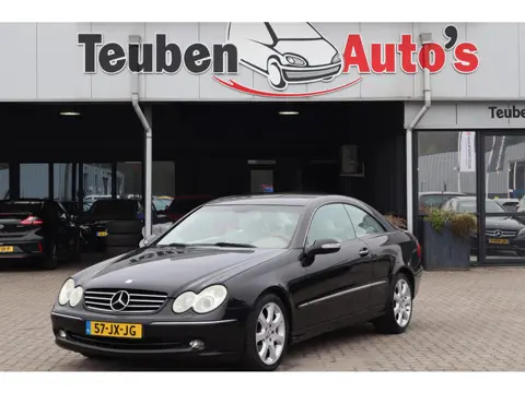 Mercedes-Benz CLK-klasse Coupé 240 Elegance Lederen interieur, Cd wisselaar, Radio cd speler, Airco,