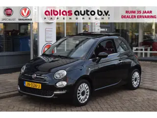 Fiat 500 80pk Turbo Lounge|Leer|Open dak|Nav