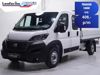 Fiat Ducato 2.2 Mjet 140 pk Dubbel Cabine 7p Pick Up / Open Laadbak Airco, Cruise Control, LxBxH 330