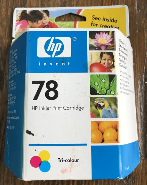 HP cartridges 27, 28 en 78. 1 stuks per verpakking. Nieuw in de folie.
