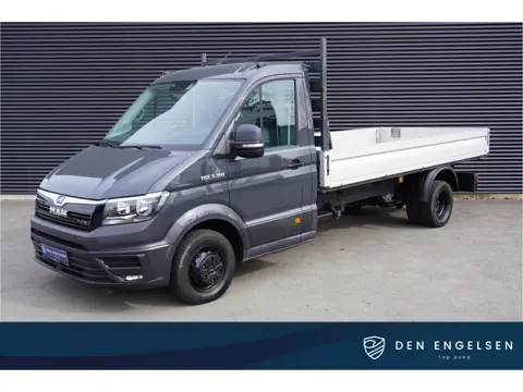 MAN TGE 180pk Automaat Open laadbak Dubbellucht Trekhaak Tacho cruise control Airco 3-Zits Pritsche 
