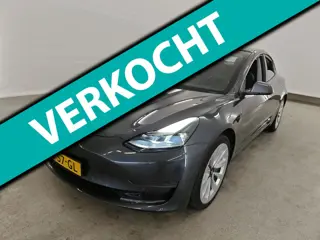 Tesla Model 3 Long Range AWD 75 kWh 351pk | SOH 93% | 24 maanden Bovag garantie | Zwart interieur | 