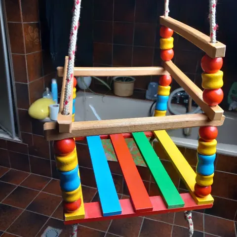 schommel, hout, voor binnen of buiten