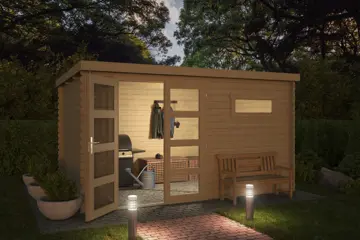 Blokhut Timian 380x230 Onbehandeld vuren