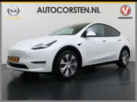 Tesla Model Y Long Range AWD 75kWh Trekhaak SOH 91% Warmtepomp Autopilot Leder Panoramadak Elektr.St