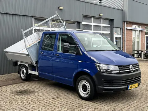 Volkswagen Transporter 2.0 TDI L2H1 DC Euro 6 Kipper open laadbak Airco trekhaak 2200kg trekgewicht 
