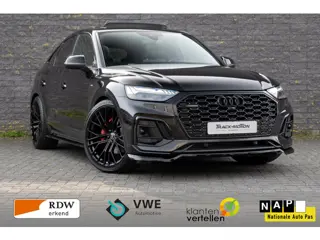 Audi Q5 Sportback 55 TFSI e S edition Pano luchtvering Black & Black