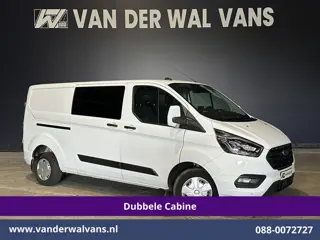 Ford Transit Custom 2.0 TDCI 130pk L2H1 Dubbele Cabine Euro6 Airco | 6-Zits | Camera | Navigatie | A