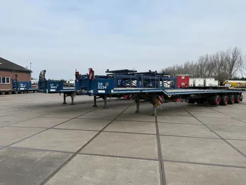 Broshuis 3 X 4AOU-58/3-15, 2014, 2016 AND 2021 4 AXLE FORCED STEERING. 3 X EXTENDABLE TOTALE 53,3 M,