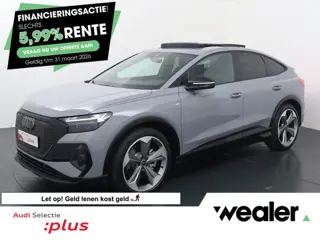 Audi Q4 Sportback e-tron 45 quattro S Edition 82 kWh | 286 PK | SoH 100% | Trekhaak | Panoramadak | 