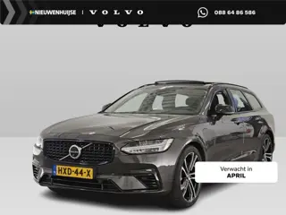 Volvo V90 2.0 T8 Plug-in hybrid AWD Ultra Dark | Gelaagd glas | Trekhaak | Luchtvering | Bowers & Wi