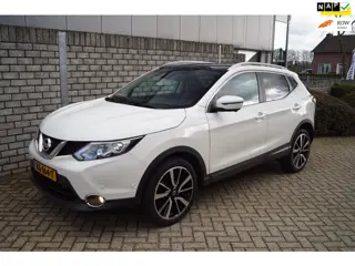 Nissan Qashqai 1.6 Tekna Panodak Leder Stoel en Voorruitverw Navi Camera Clima Cruise 2x PDC LMV 19 