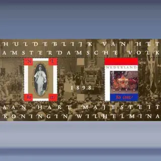 100 jaar Inhuldiging en Gouden Koets (blok) (1998)