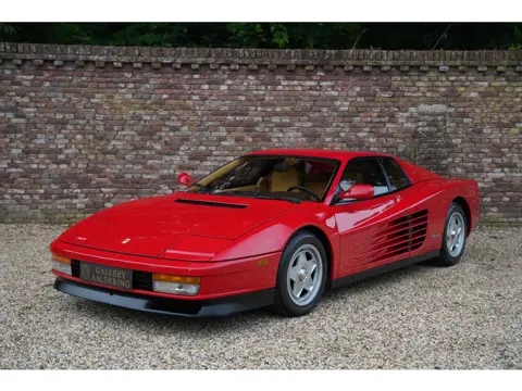Ferrari Testarossa "Monodado wheels" Signature brown and beige leather interior with Rosso Corsa ext