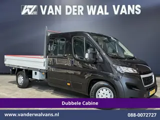 Peugeot Boxer 2.2 Blue HDi 140pk Pick up 7 Persoons Dubbele cabine open laadbak Euro6 Airco | 7-Zits